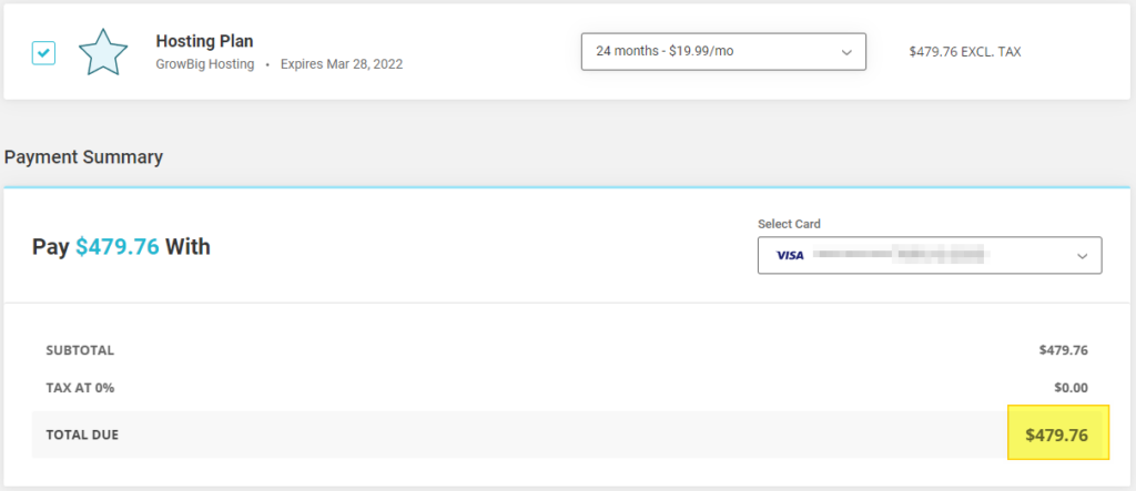 Screenshot showing my actual renewal quote from SiteGround • Best Web Hosting for Entrepreneurs