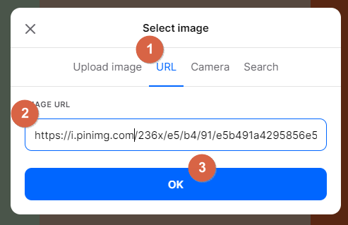 Screenshot showing the select image dialog in coolors • Choose Website Colors
